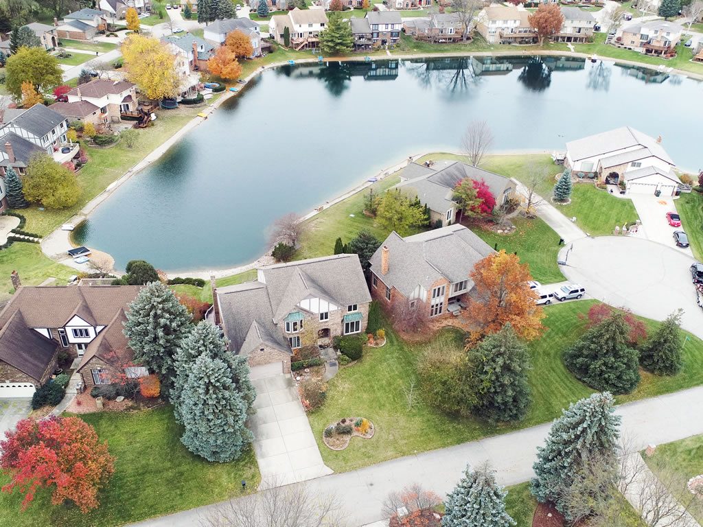 drone photography for real estate in troy, MI